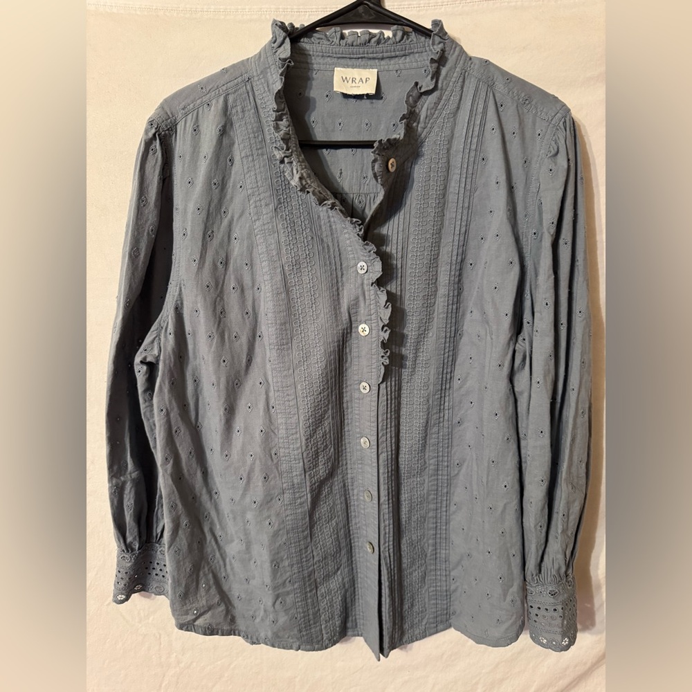 Blue Wrap London Women’s Button Down Blouse